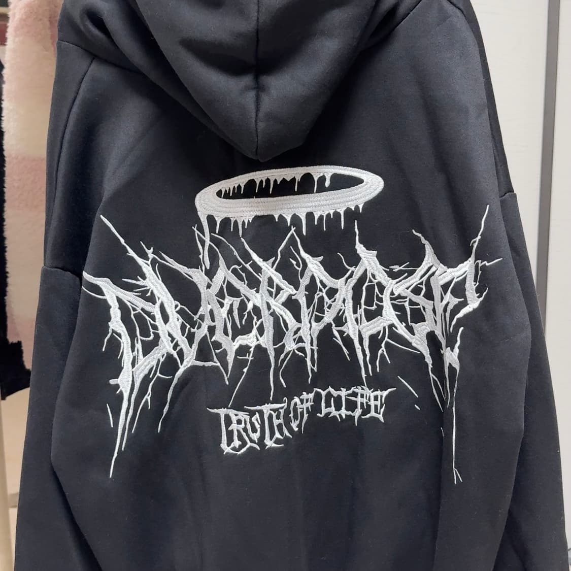 볼칸 서브컬쳐 자수 로고 후드집업 양산형 지뢰계 빈티지 레플렘 상품이미지6