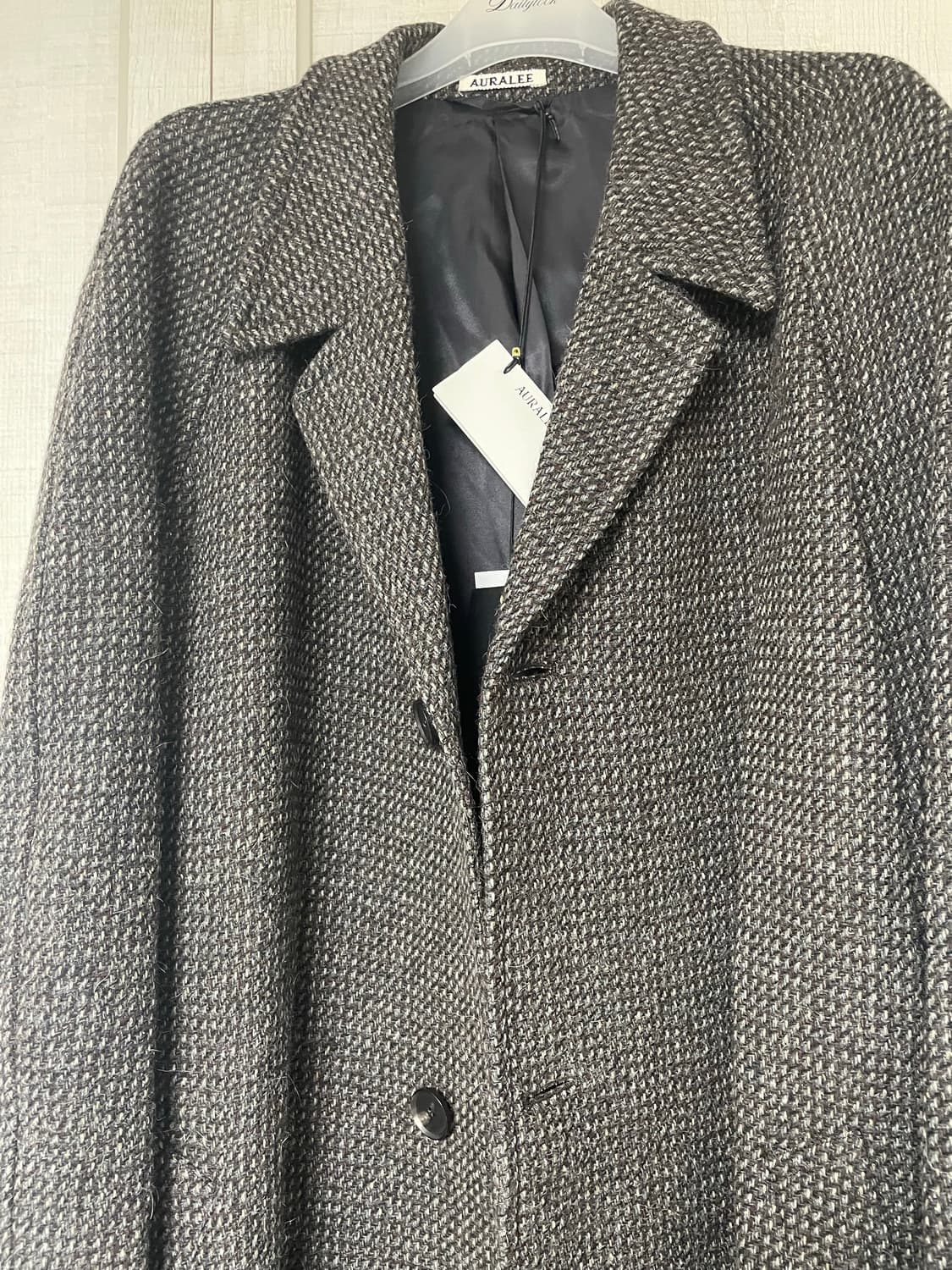 오라리 ALPACA WOOL SILK TWEED SOUTIEN 코트 상품이미지1