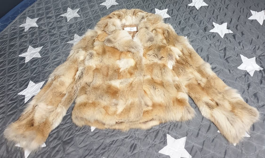 한섬 시스템 코요테털 모피 넥버튼 퍼 자켓 (55) 상품이미지1