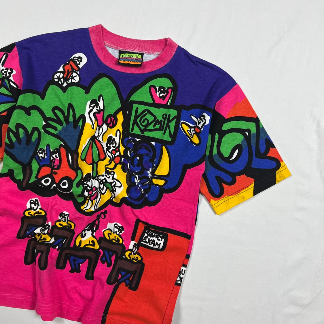 90’s 코즈믹 kozmik 올프린트 반팔티셔츠 상품이미지3