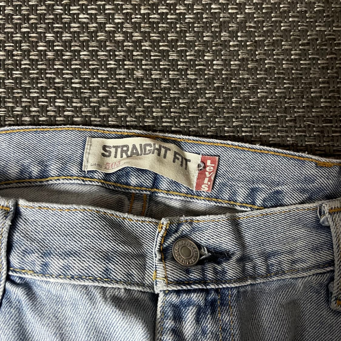 (38) 리바이스 505 38X30 연청 스트레이트핏 데님 팬츠 상품이미지3