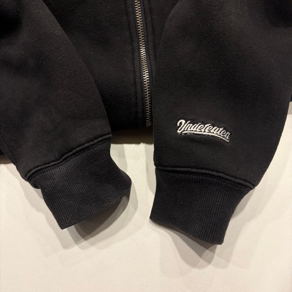 [XL] 언디핏 빅로고 블랙 기모 후드 집업 B714 상품이미지7