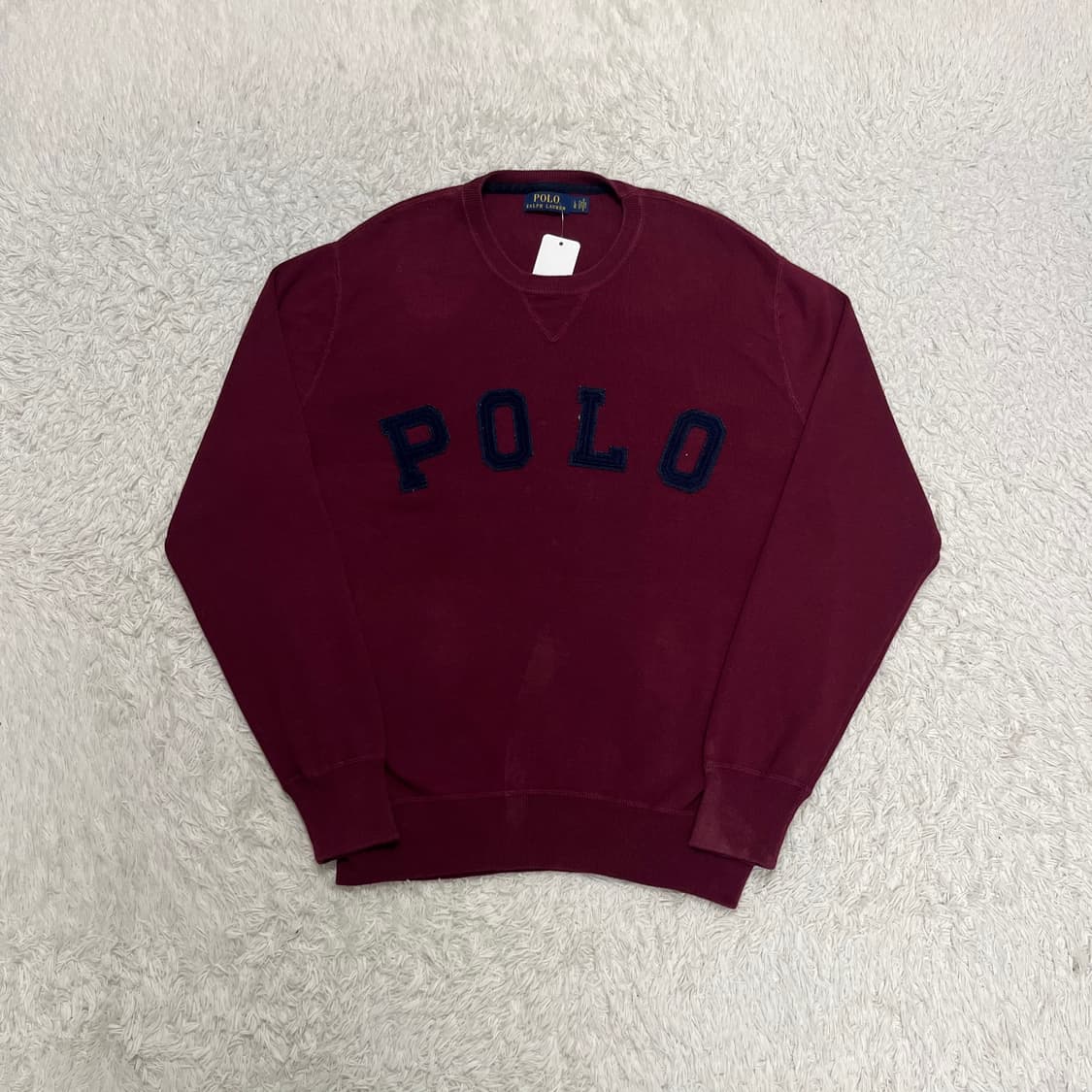 Polo Ralph Lauren burgundy big logo knit 상품이미지4