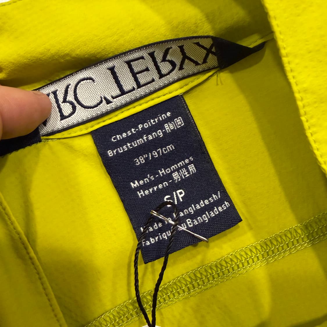 [S] 아크테릭스 인센도 연두 바람막이 자켓 B312 상품이미지6