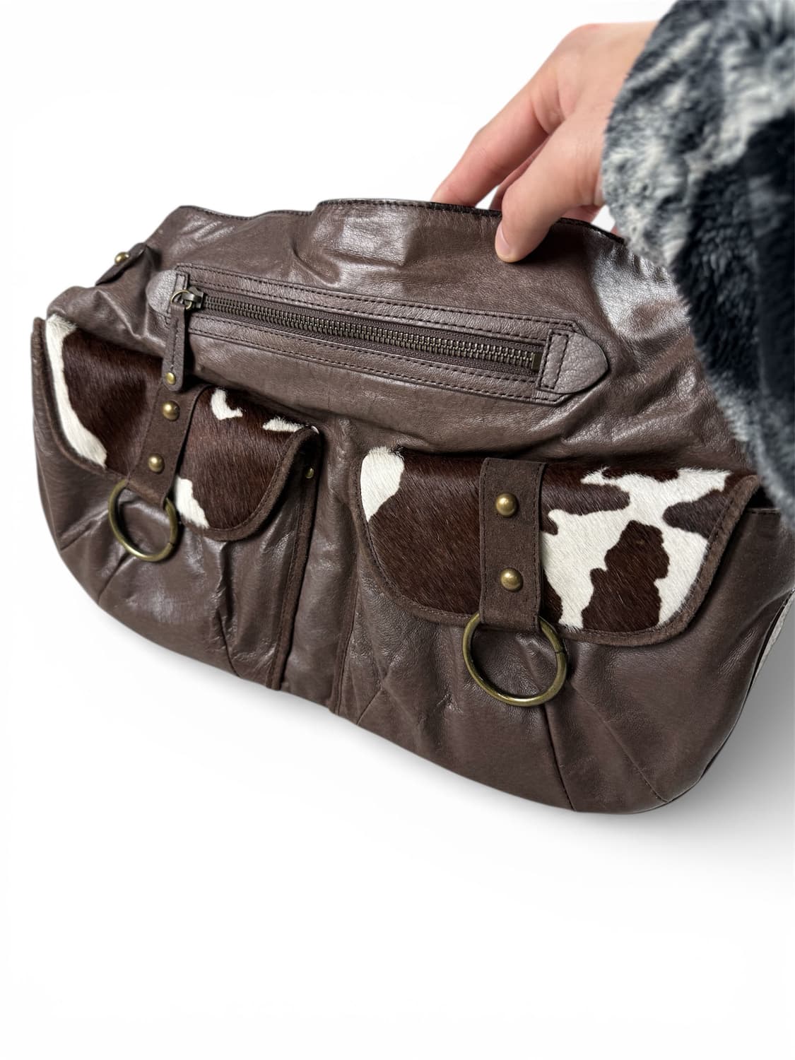 빈티지 송치 포켓 숄더백 상품이미지2