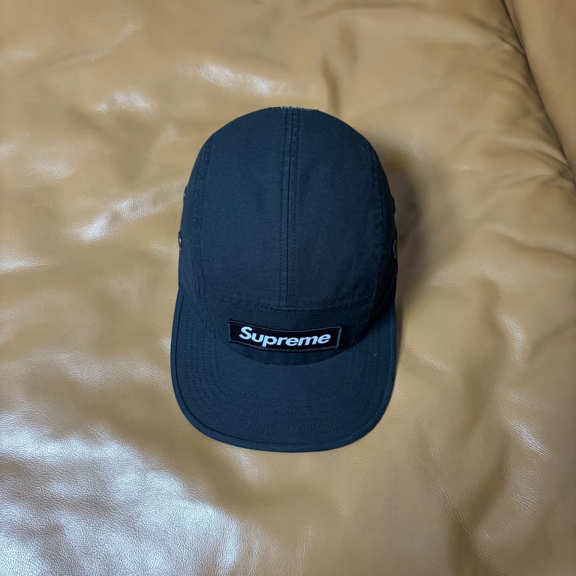 Supreme 슈프림 밀리터리 워시드 블랙 캠프캡 모자 (Black) 상품이미지5