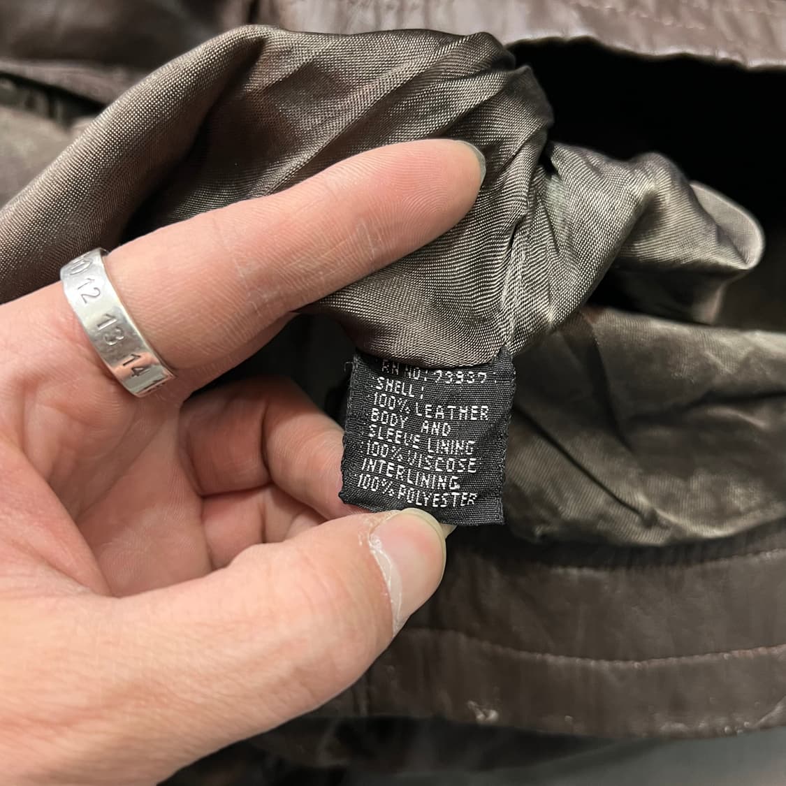  빈티지 레더 봄버 자켓 y15015 상품이미지7