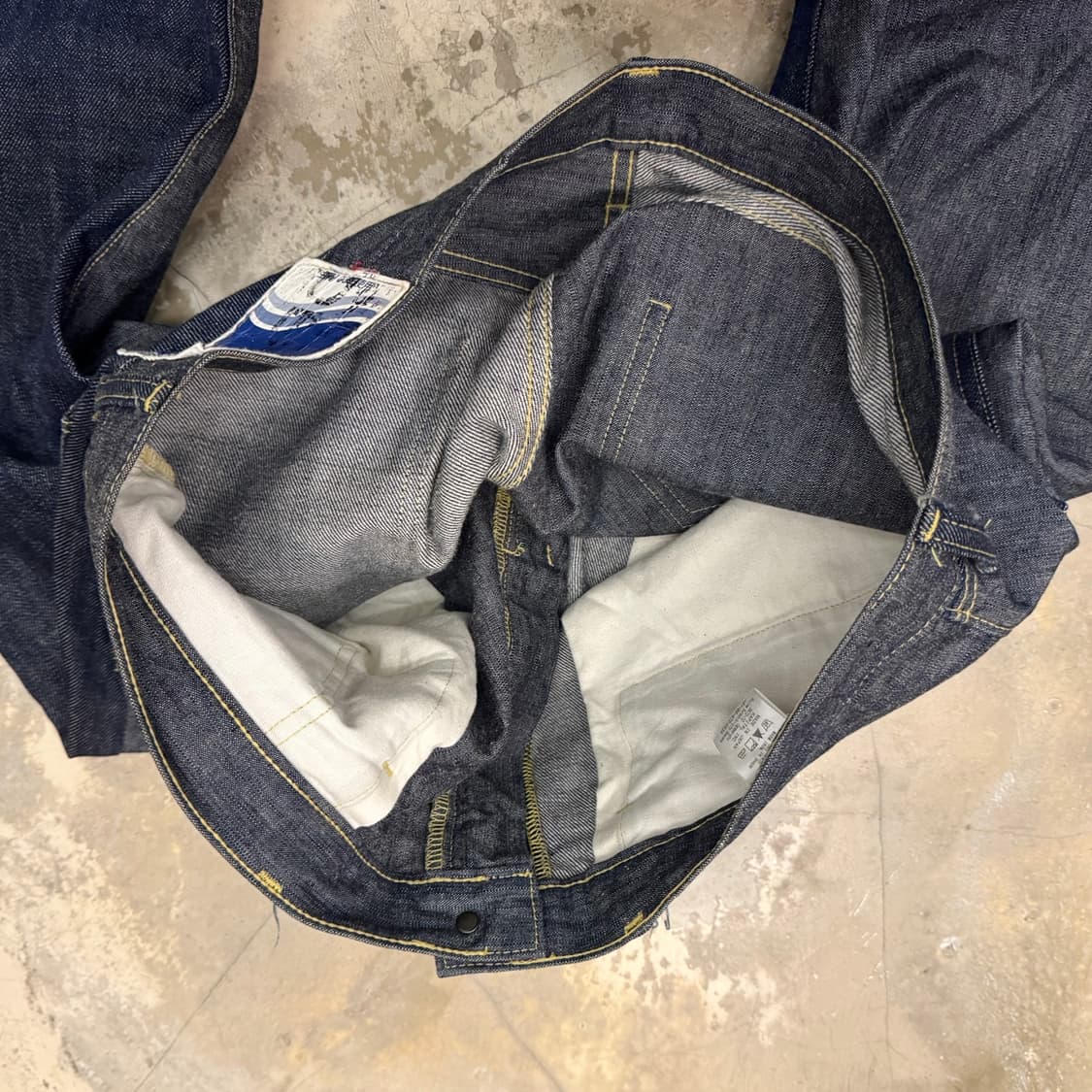 캐피탈 투톤 데님 팬츠 블루 상품이미지8