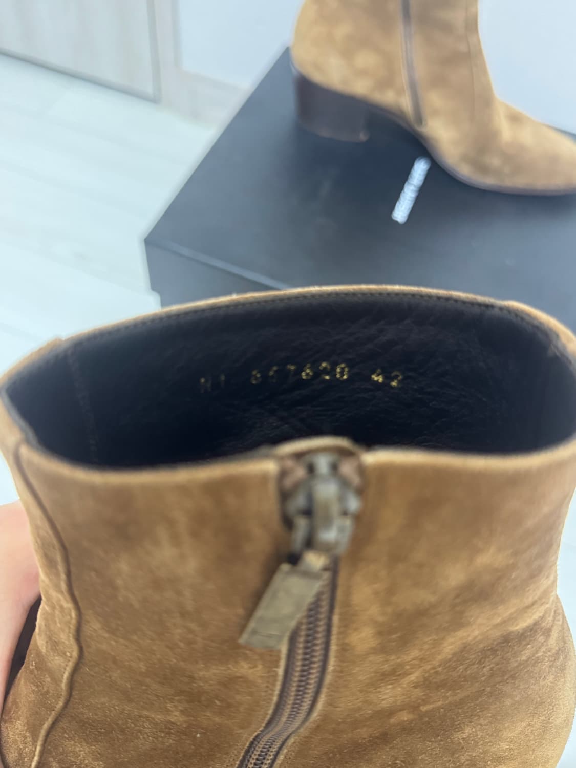 생로랑 바실리아 스웨이드 부츠 42 (275) 상품이미지4