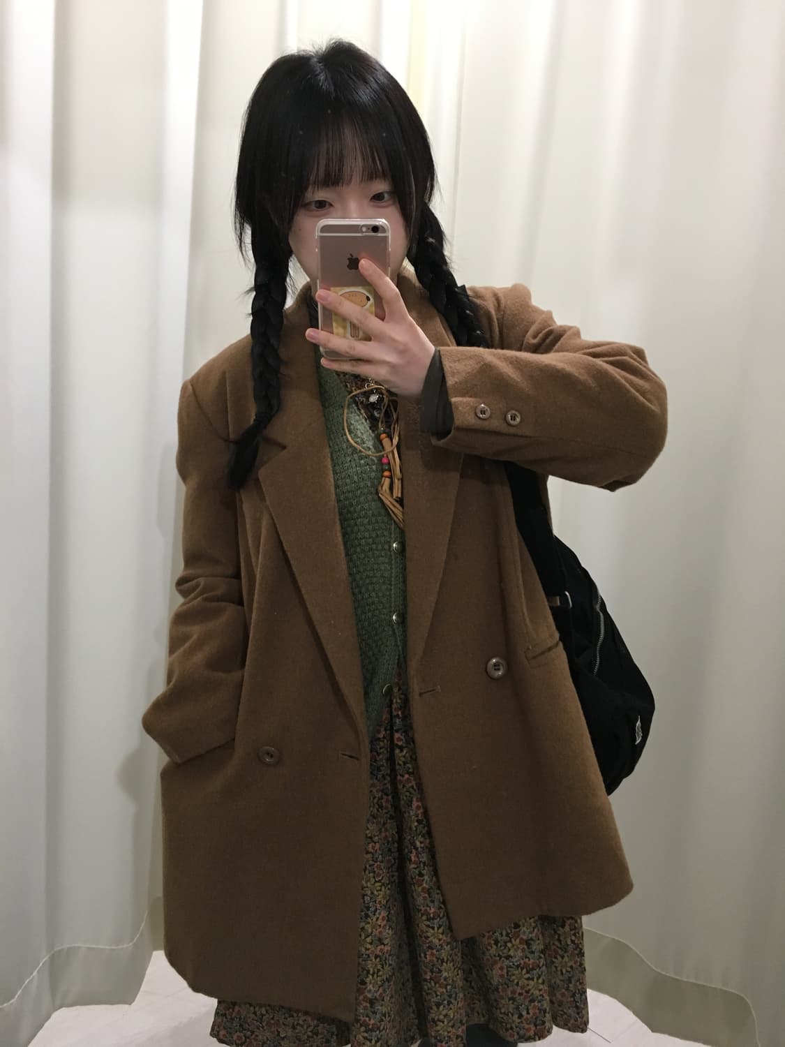 오버핏 울 더블버튼 자켓 상품이미지6