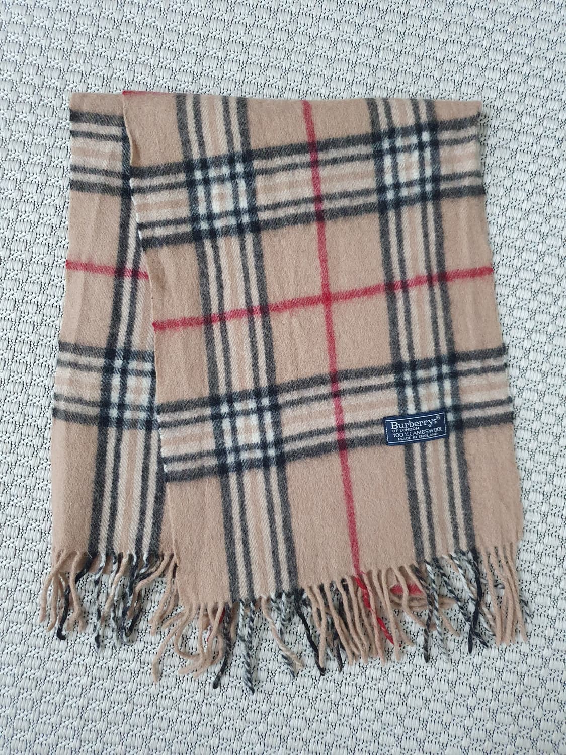 1980 버버리 울 머플러 상품이미지2