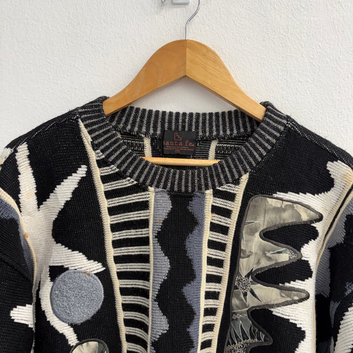 JPN 산타페 y2k 빈티지 니트 블랙(03) 상품이미지3