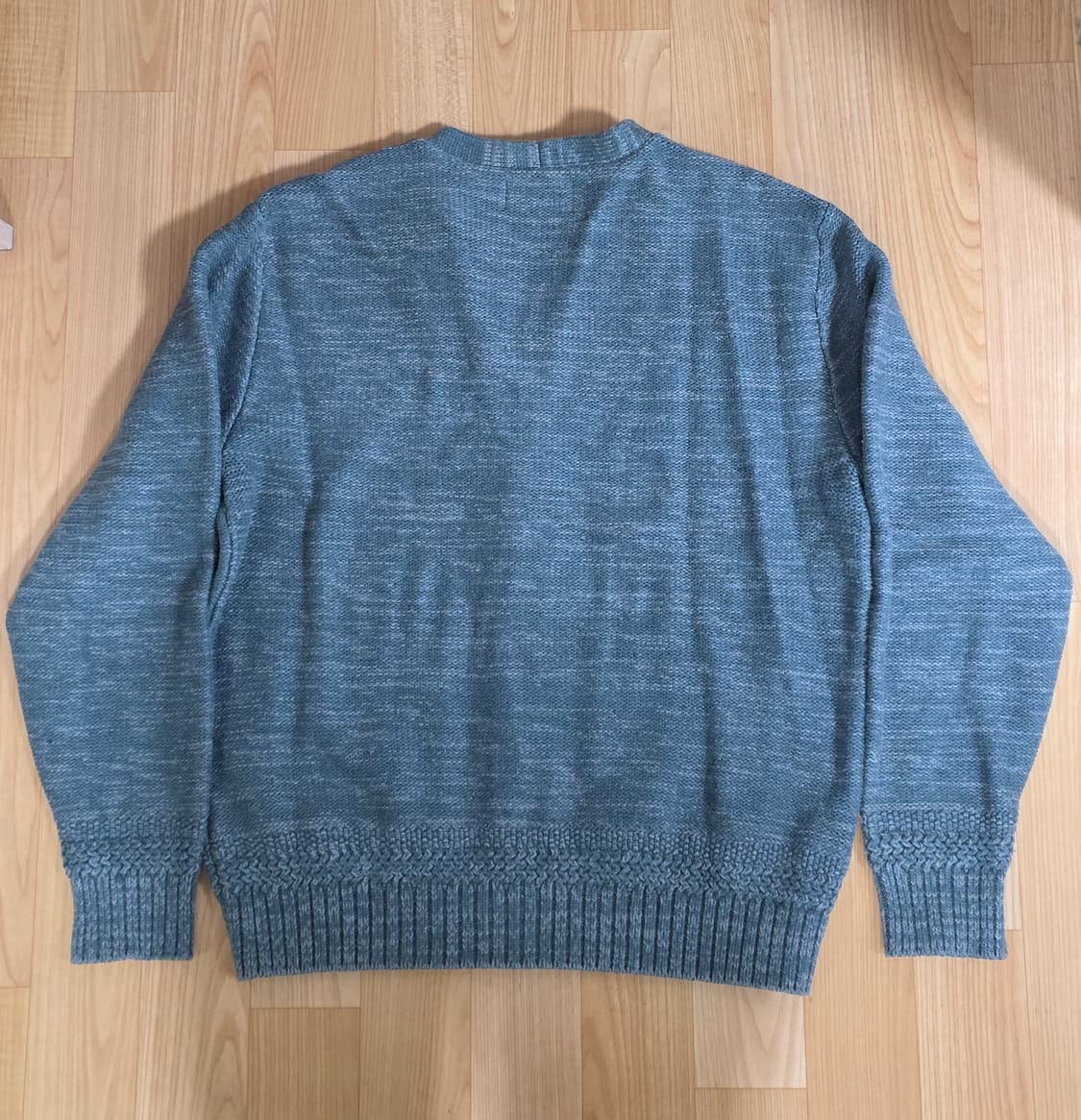 더블알엘 스웨이드 트림 코튼 블렌드 지퍼 카디건 m사이즈 상품이미지4