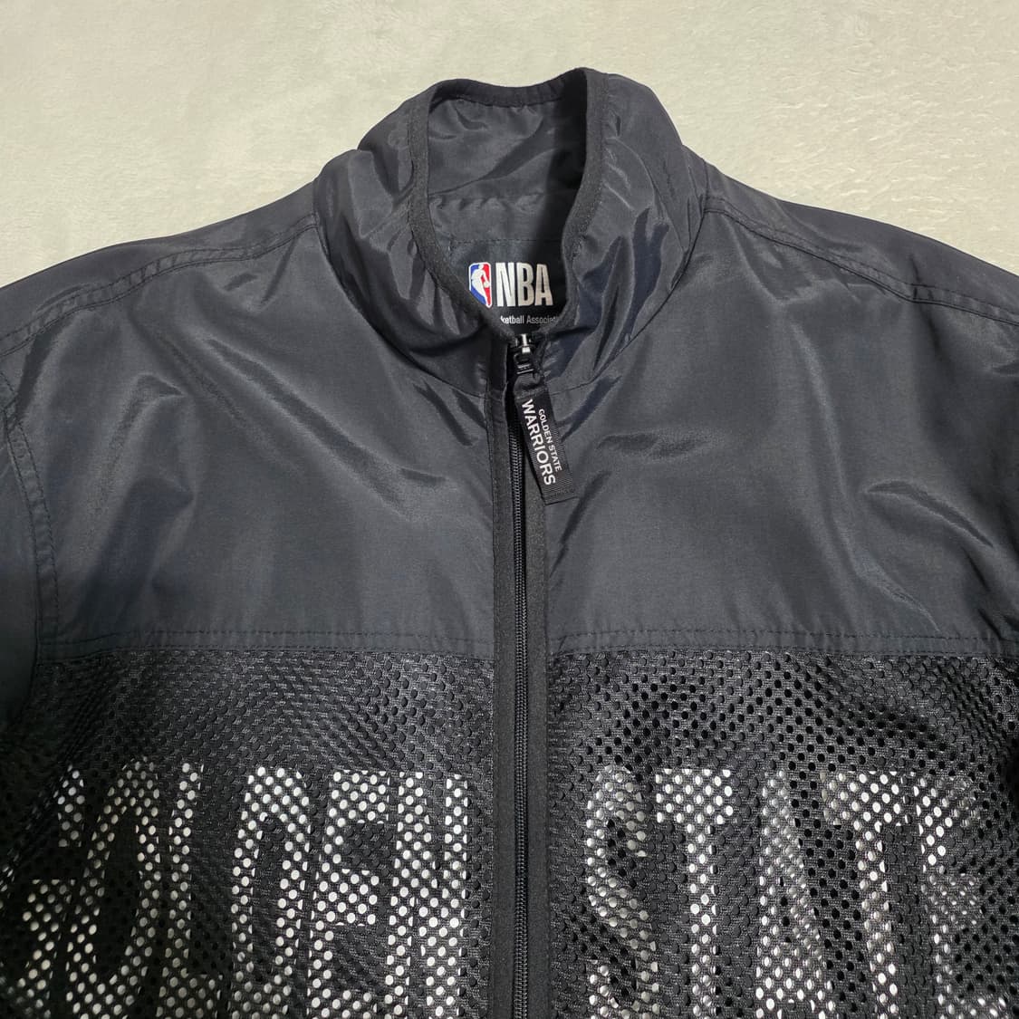 (L)NBA 골든스테이트 워리어스 블랙 바람막이 점퍼 상품이미지2