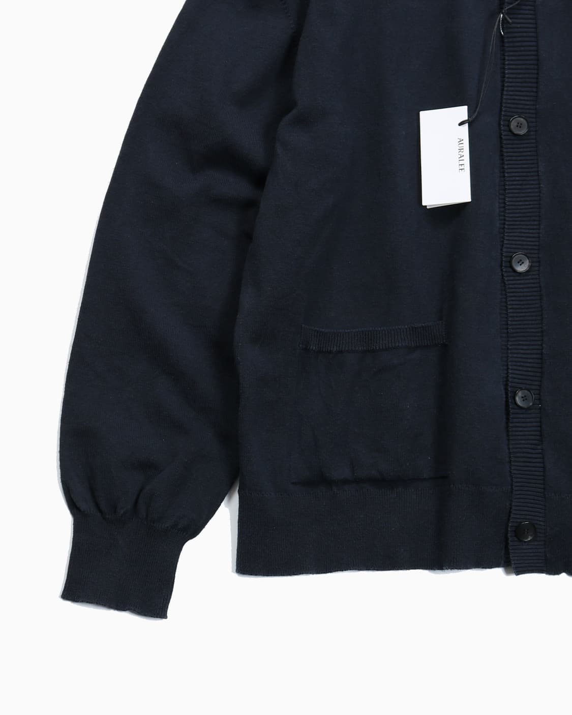 AURALEE Wrinkled Dry Cotton Cardigan 상품이미지8