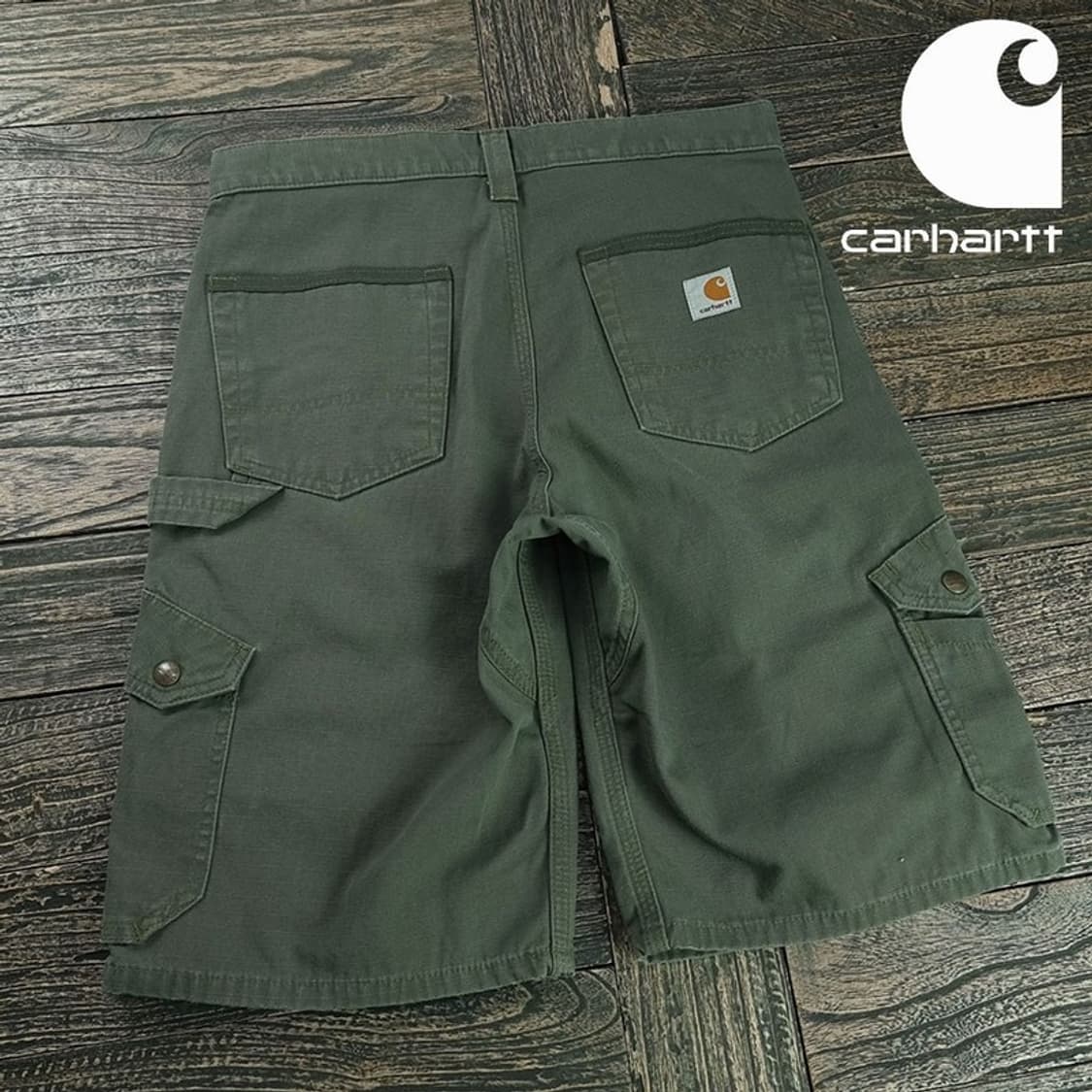 [칼하트] 로고 패치 버뮤다 워크 카고 반바지 M20188 상품이미지1