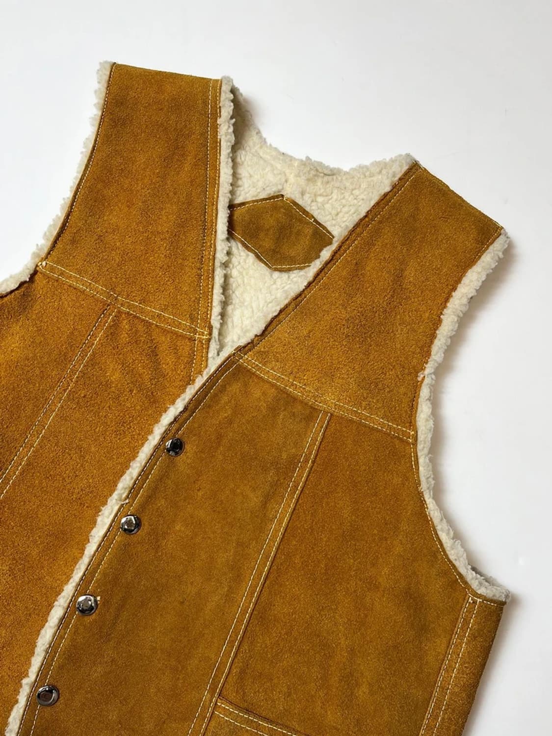 Selected 90's 핸드번드로잉 스웨이드 웨스턴 베스트 PN8762 상품이미지2