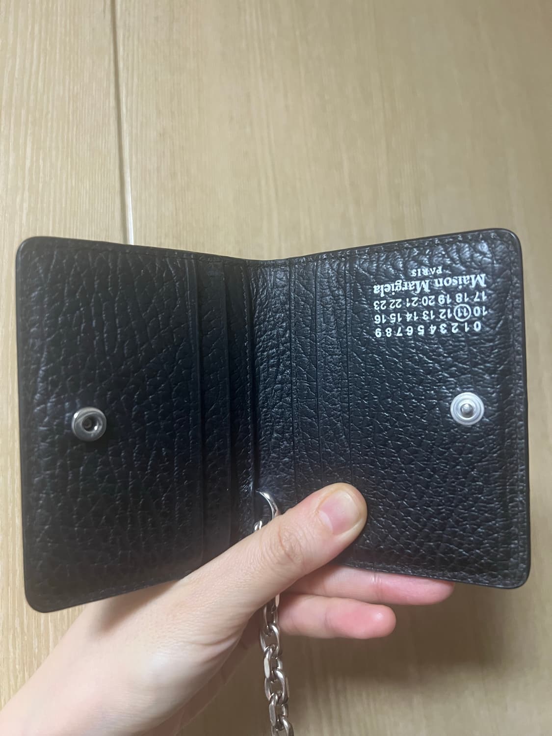 메종 마르지엘라 키링 지갑 블랙 상품이미지2