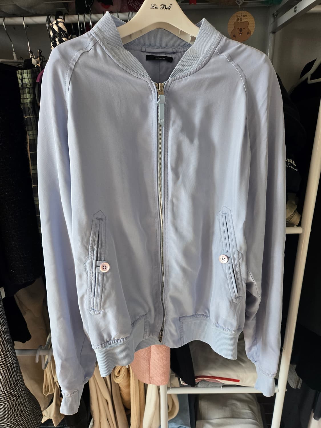 톰포드 실크 100 블루종 봄버 보머 52 54 판매합니다 상품이미지1