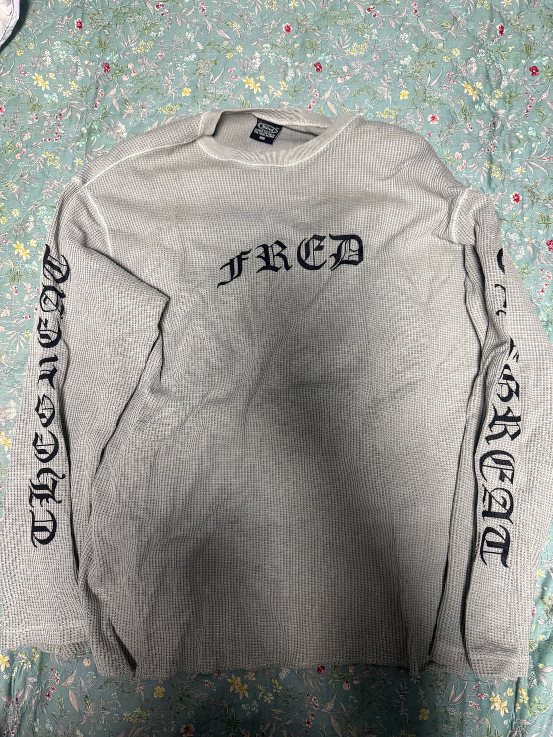 [S]헤리티지플로스 알프레드 피그먼트 롱슬리브 라이트그레이 상품이미지1