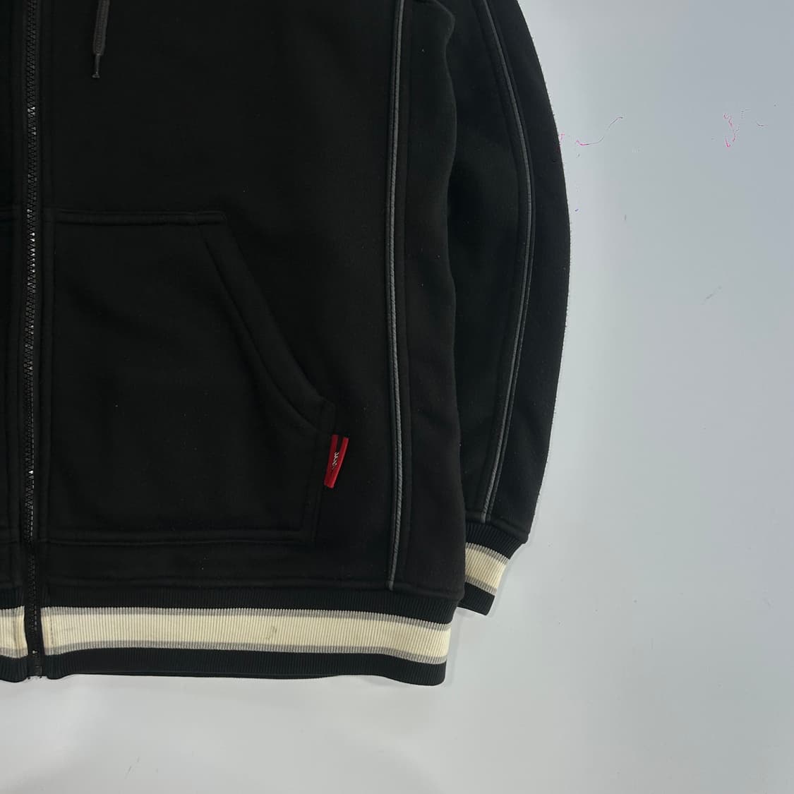 MF.! 마자플라자 레터링로고 백포인트 블랙 후드집업 상품이미지6