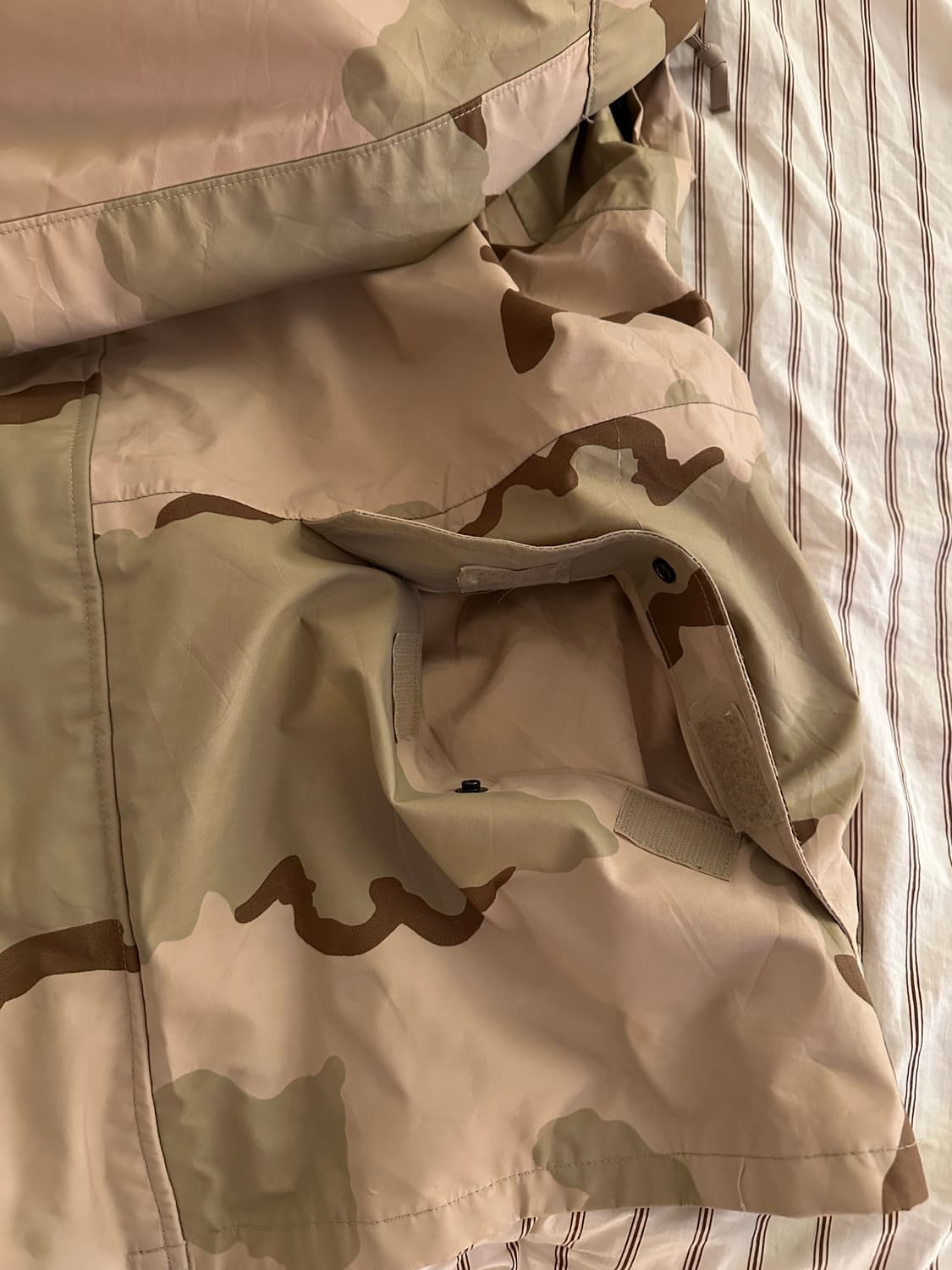 미군 OG 밀리터리 데저트 카모 고어텍스 바람막이 ECWCS 파카105 상품이미지8