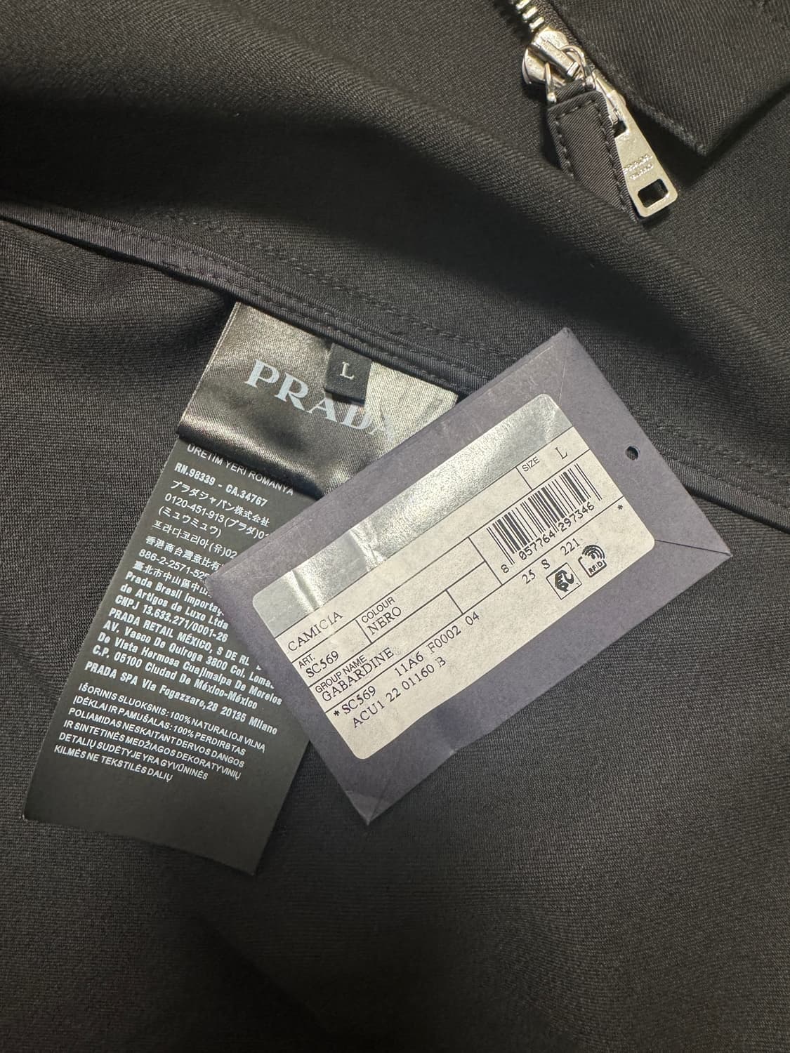 프라다 / 울 앤 리나일론 오버 셔츠 / L 상품이미지8
