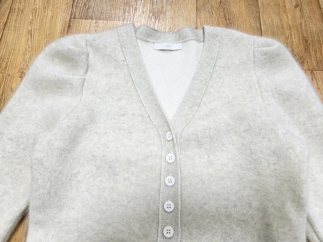 우이(OUIE) 울 라쿤 롱 벌룬 가디건 55-66 상품이미지8