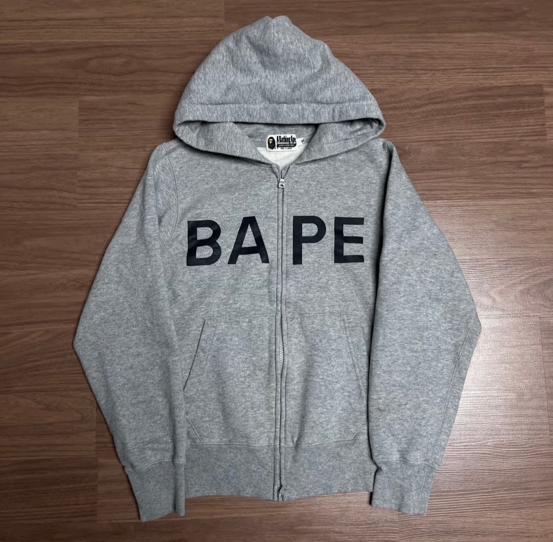 베이프 후드집업 회색 상품이미지2