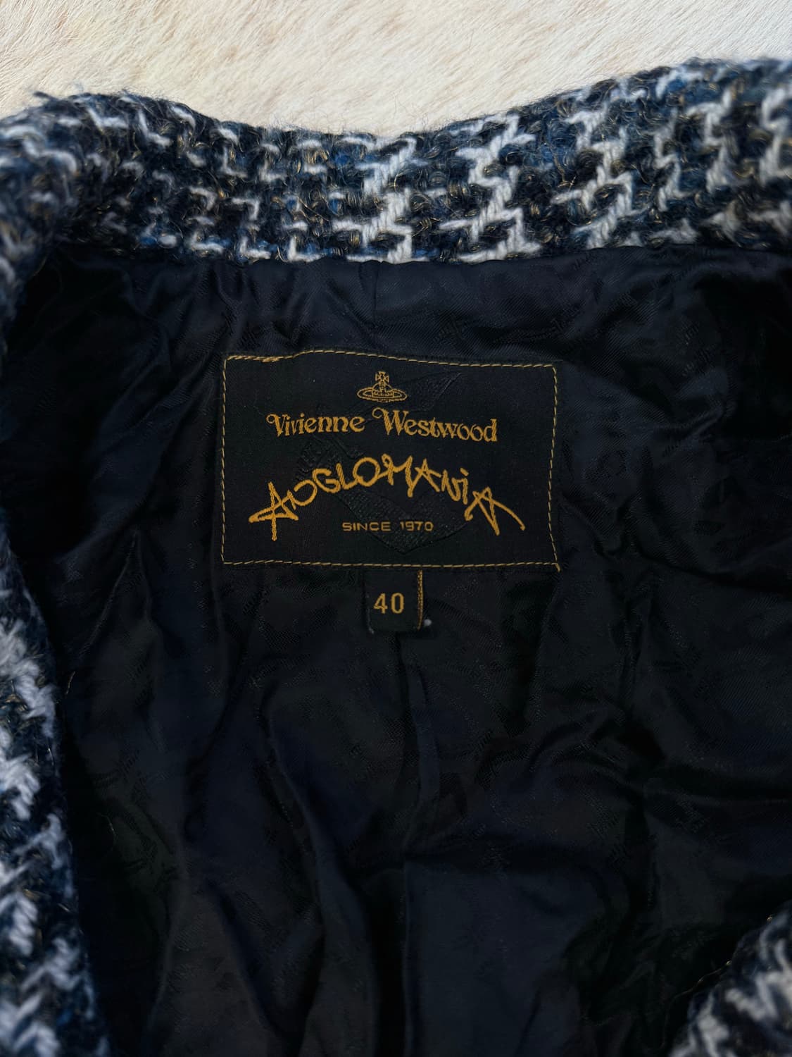 비비안 웨스트우드 앵글로매니아 하운드투스체크 더블 브레스티드 코트 상품이미지7