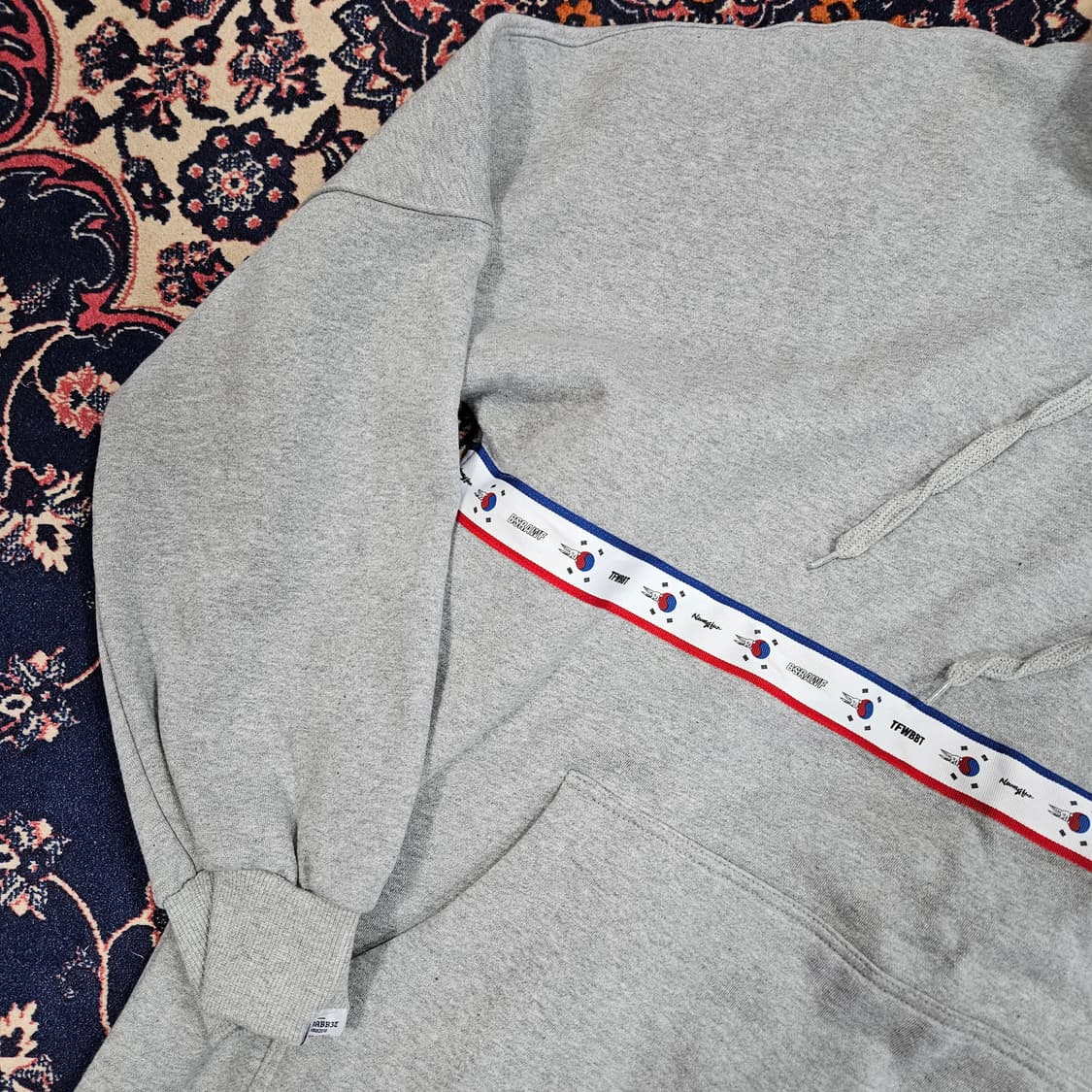 비에스래빗 GR 코리아 기모 후드티셔츠 XXL size 상품이미지5