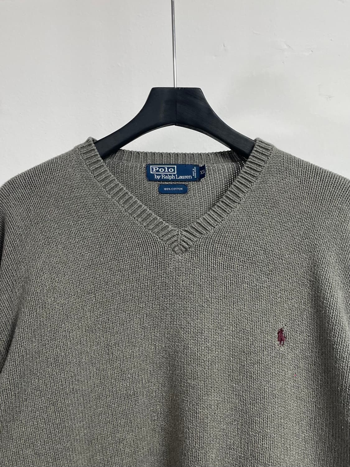 폴로 랄프로렌 브이넥 헤비 니트 (on.537) 상품이미지2