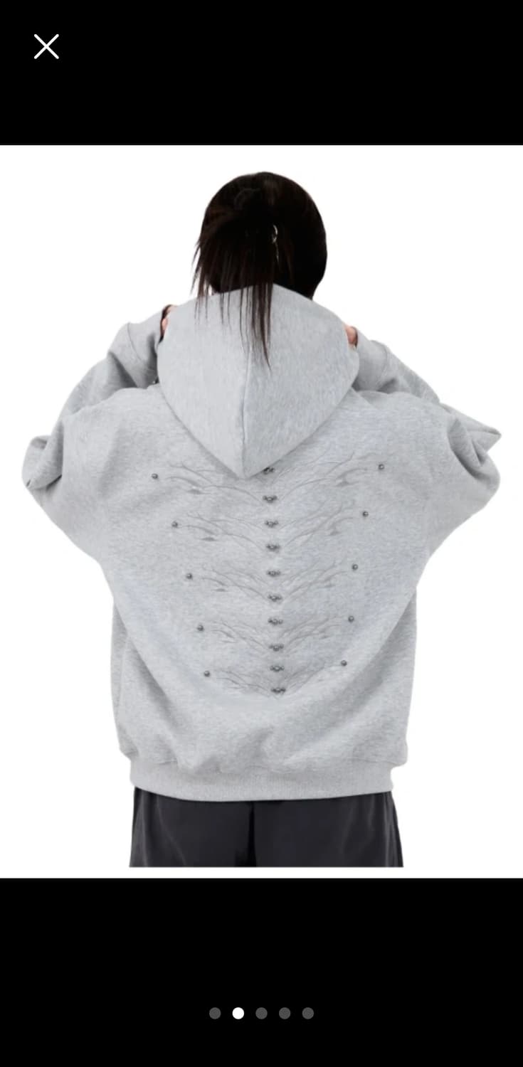 고스트 본 링크 후디 그레이 Free 상품이미지2