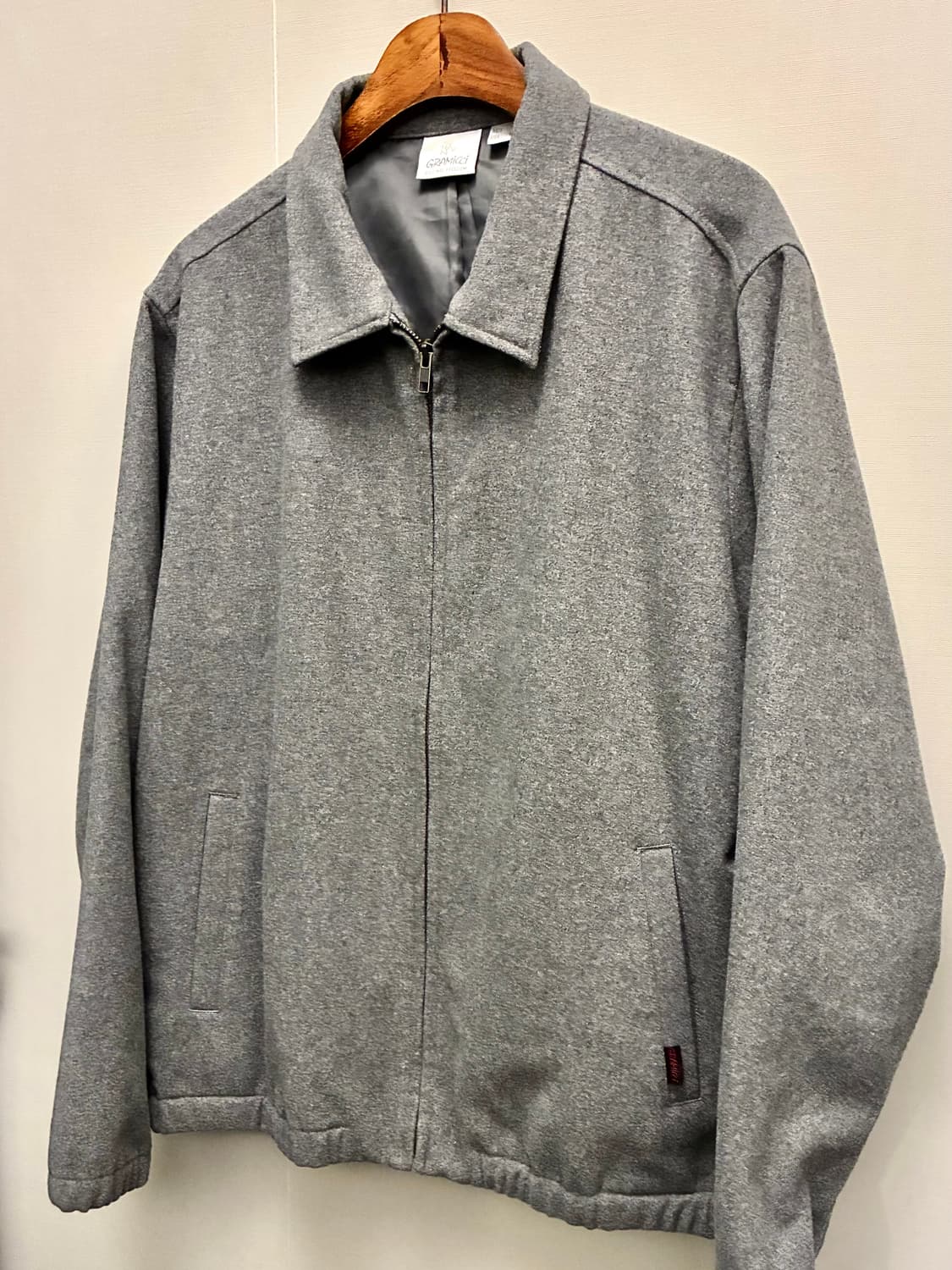 (L)Gramicci 그라미치 울 스윙탑 블루종 자켓 그레이 상품이미지3