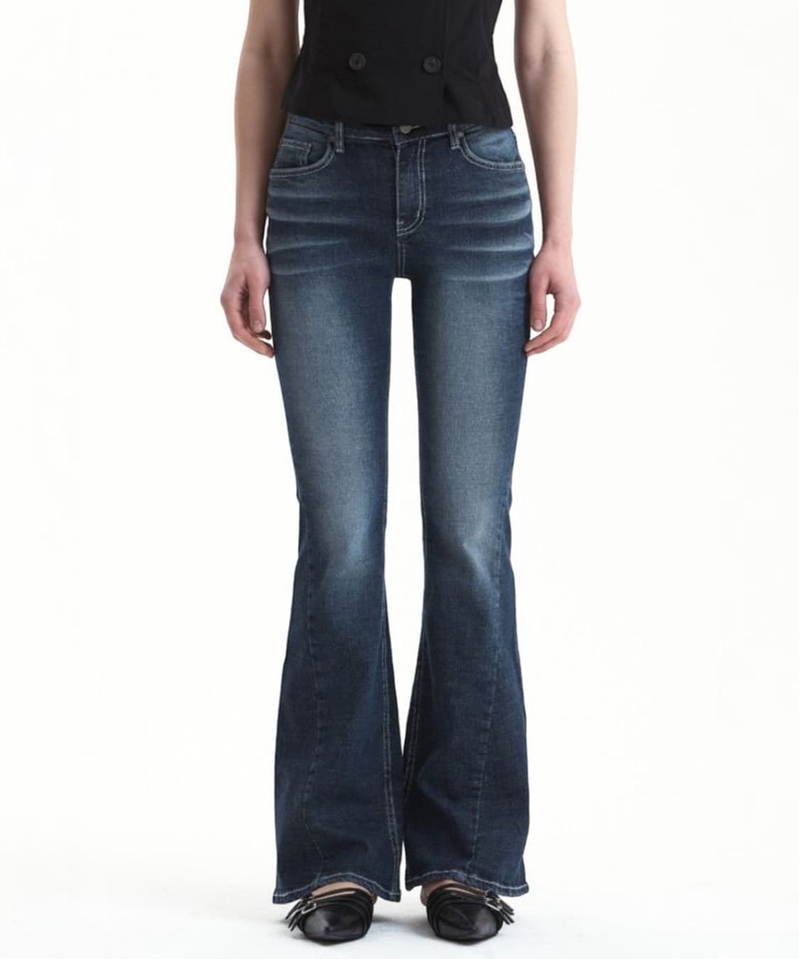 시너진 CAT WASHING DENIM PANTS DEEP BLUE 상품이미지1
