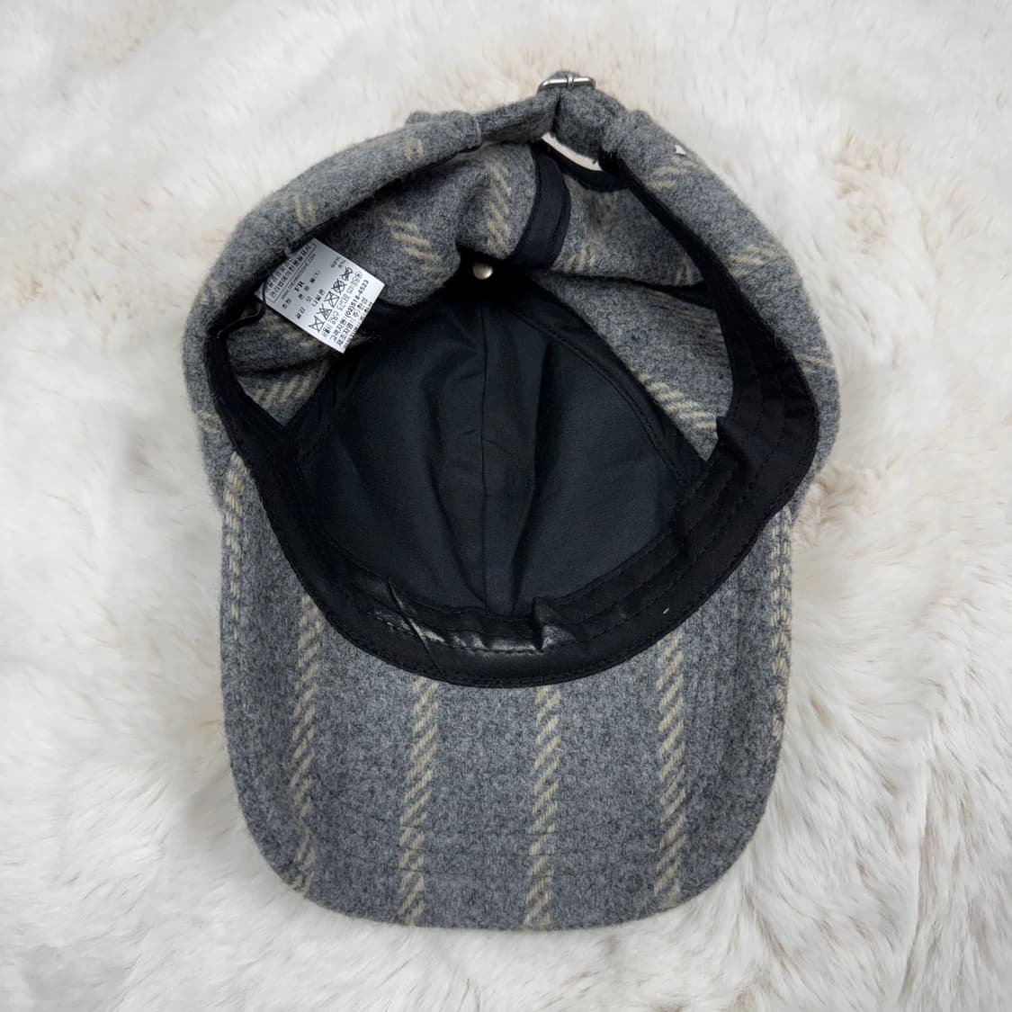 F) 시스템 해링본 울 볼캡 상품이미지4