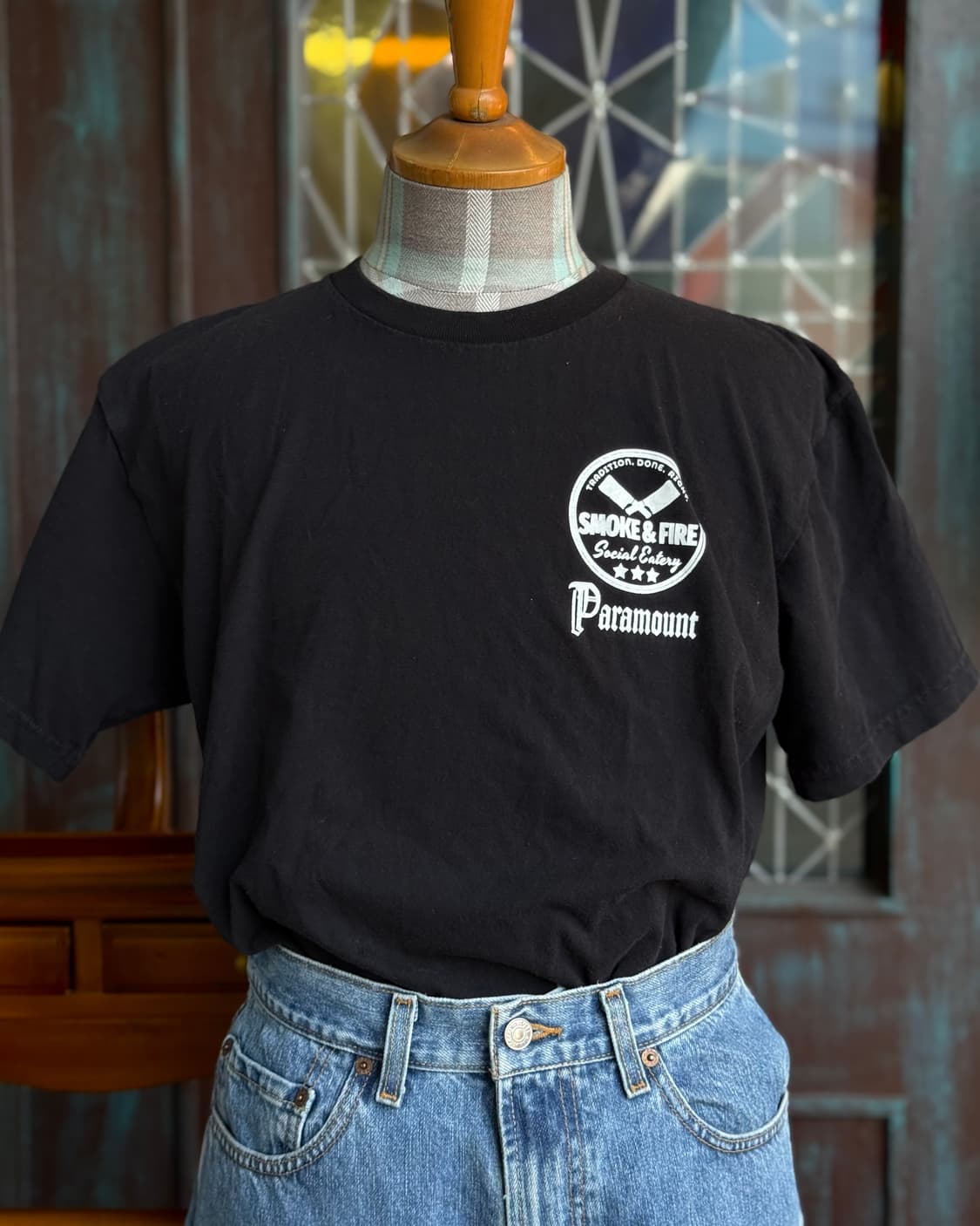 아이딜 T 스모크 & 파이어 소셜 에이터리 그래픽 티셔츠 M 상품이미지7