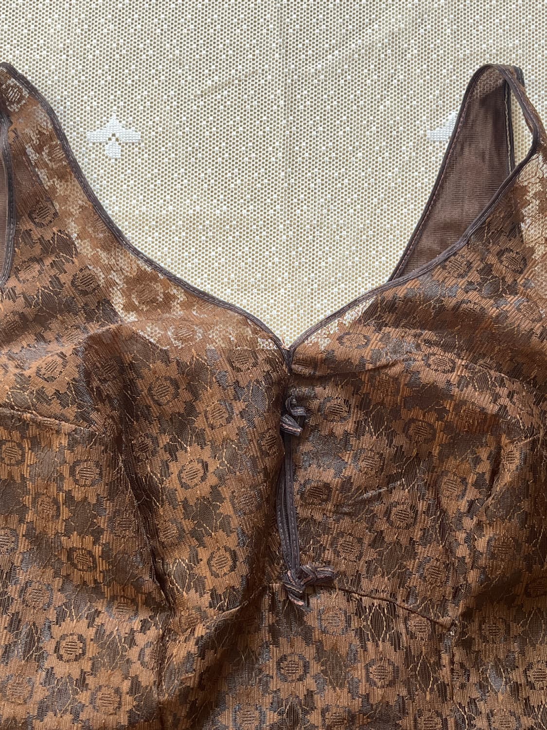 Brown lace slip dress 상품이미지5