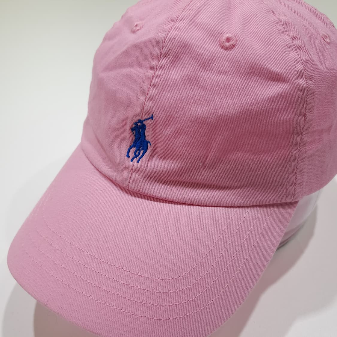 CL329 폴로 코튼 블루포니 핑크 볼캡 모자 상품이미지1