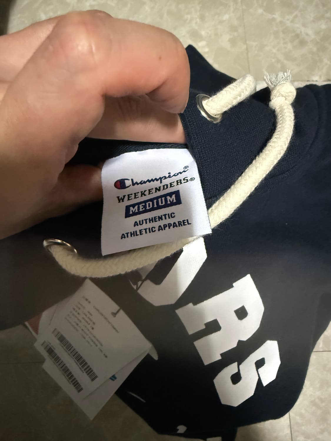 M사이즈 위캔더스 챔피온 후드 집업 네이비 상품이미지3