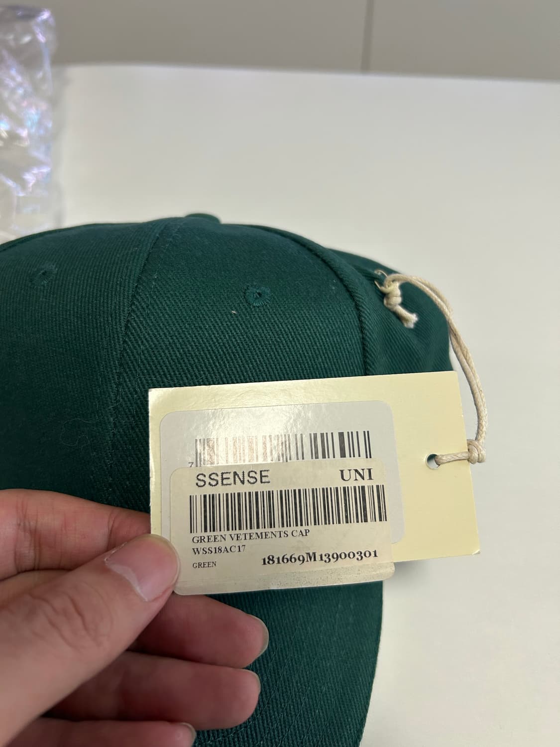 베트멍 자수로고 볼캡 모자 그린 새상품 상품이미지6