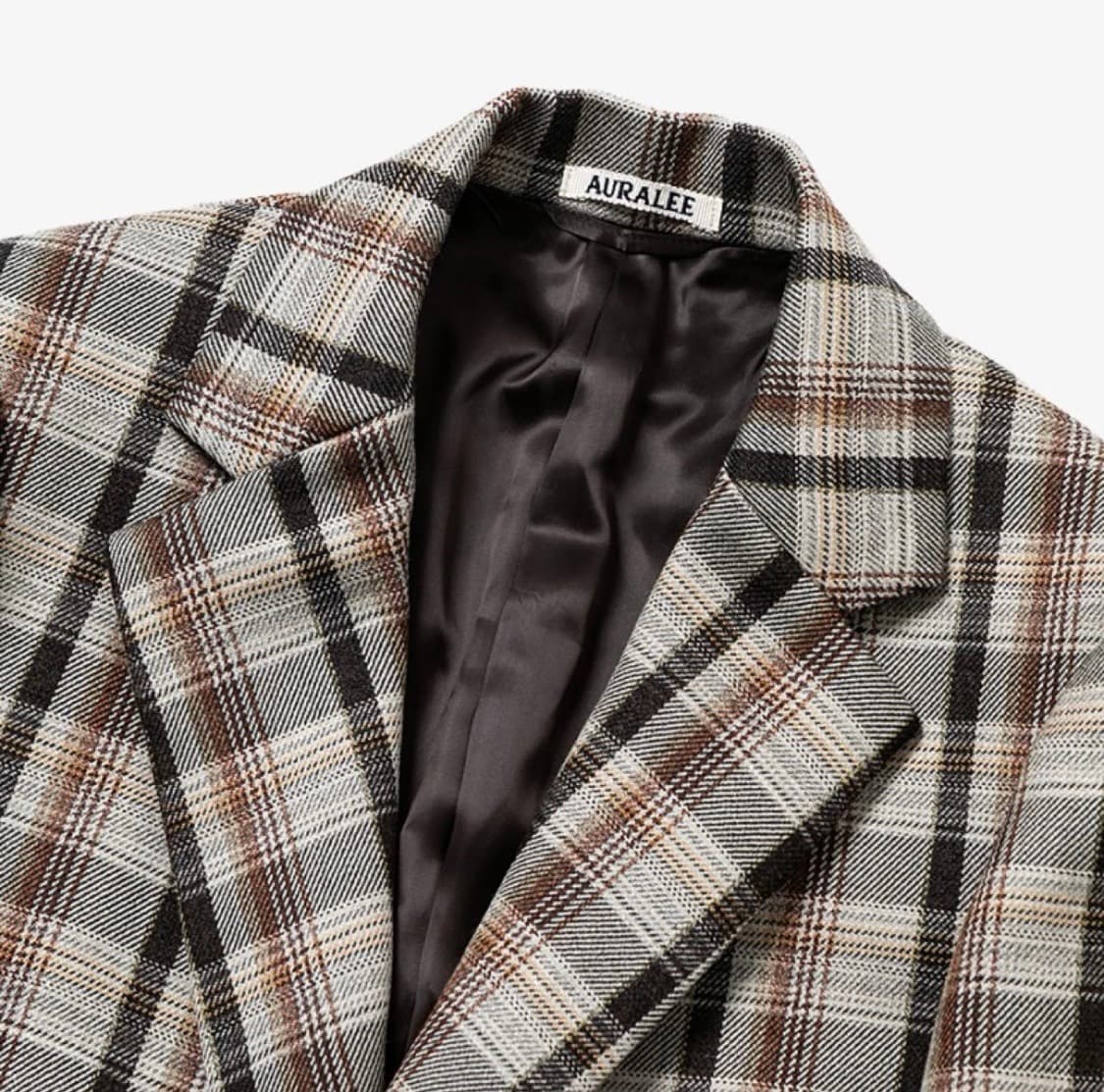 AURALEE 오라리 더블 페이스 체크 수티앵코트 상품이미지4