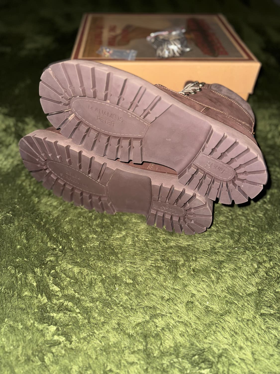 [290] 킨치 마이네임이즈피터 콜라보 옐로우 부츠 888 브라운 상품이미지7