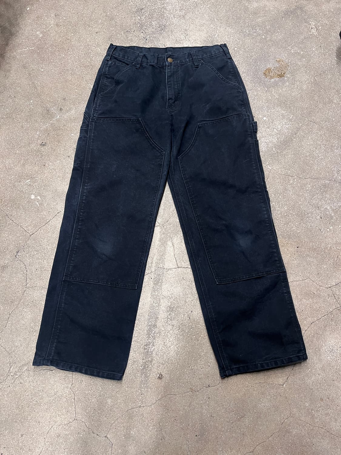 DAKOTA 더블니 워크팬츠 블랙 상품이미지1