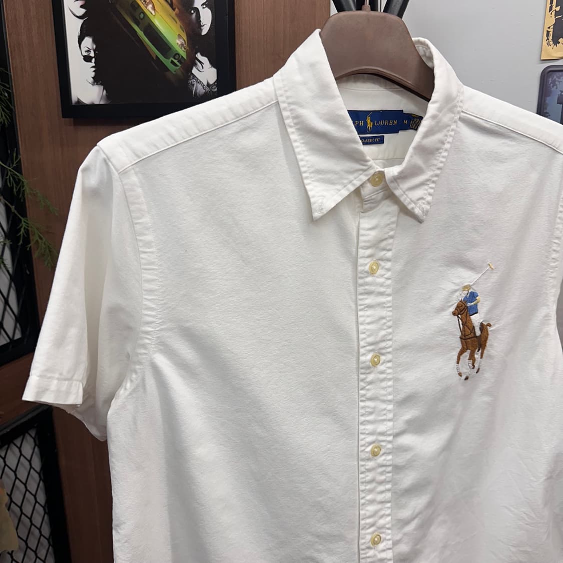 Polo Big Pony White Solid Shirt 상품이미지5