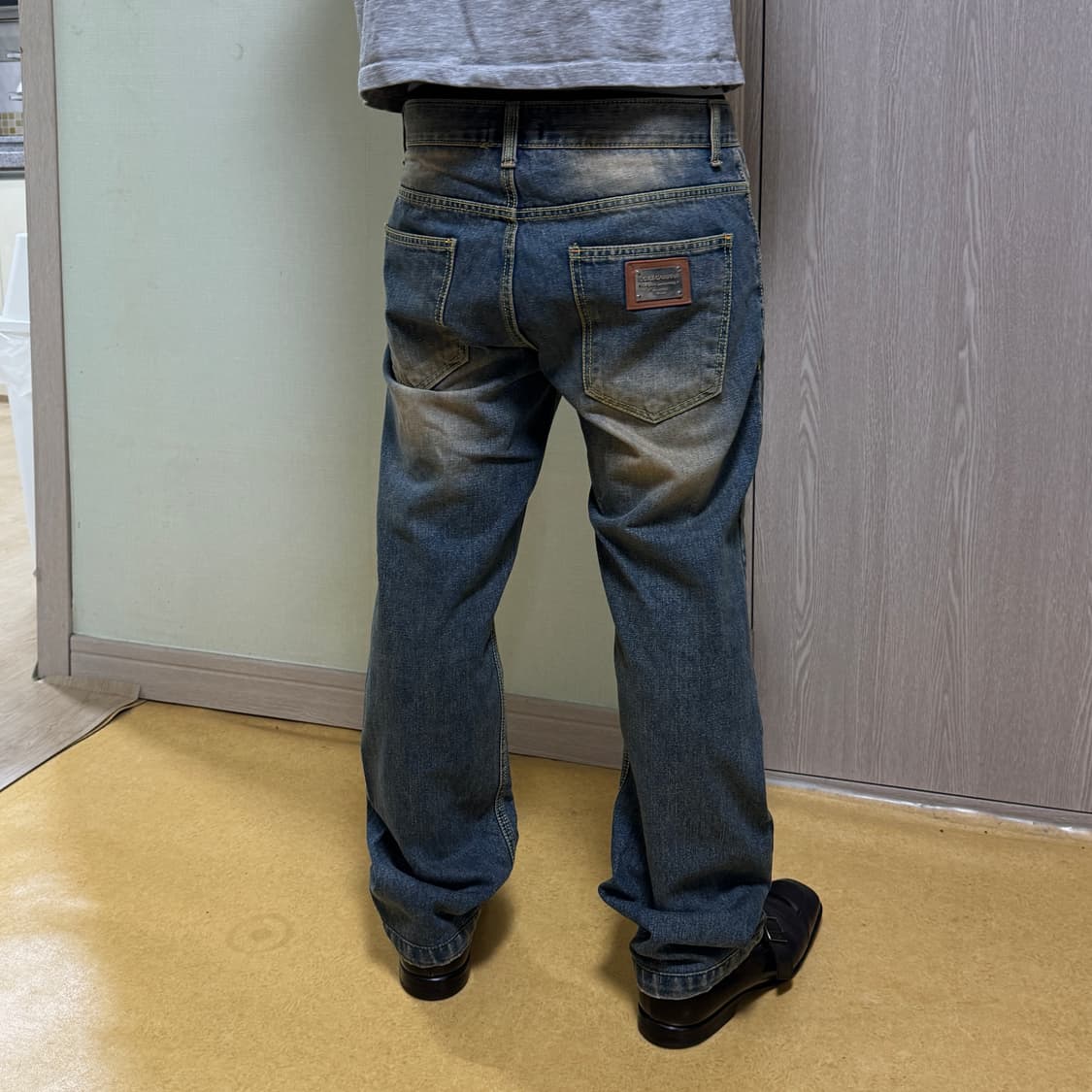 돌체앤가바나 메탈 로고 플레이트 워싱 데님 52 상품이미지2