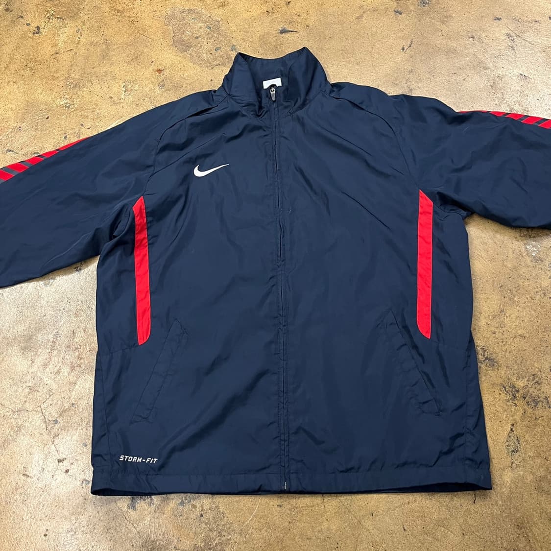 [정품/XL] 나이키 바람막이 네이비 레드 트랙 자켓 b15 상품이미지3