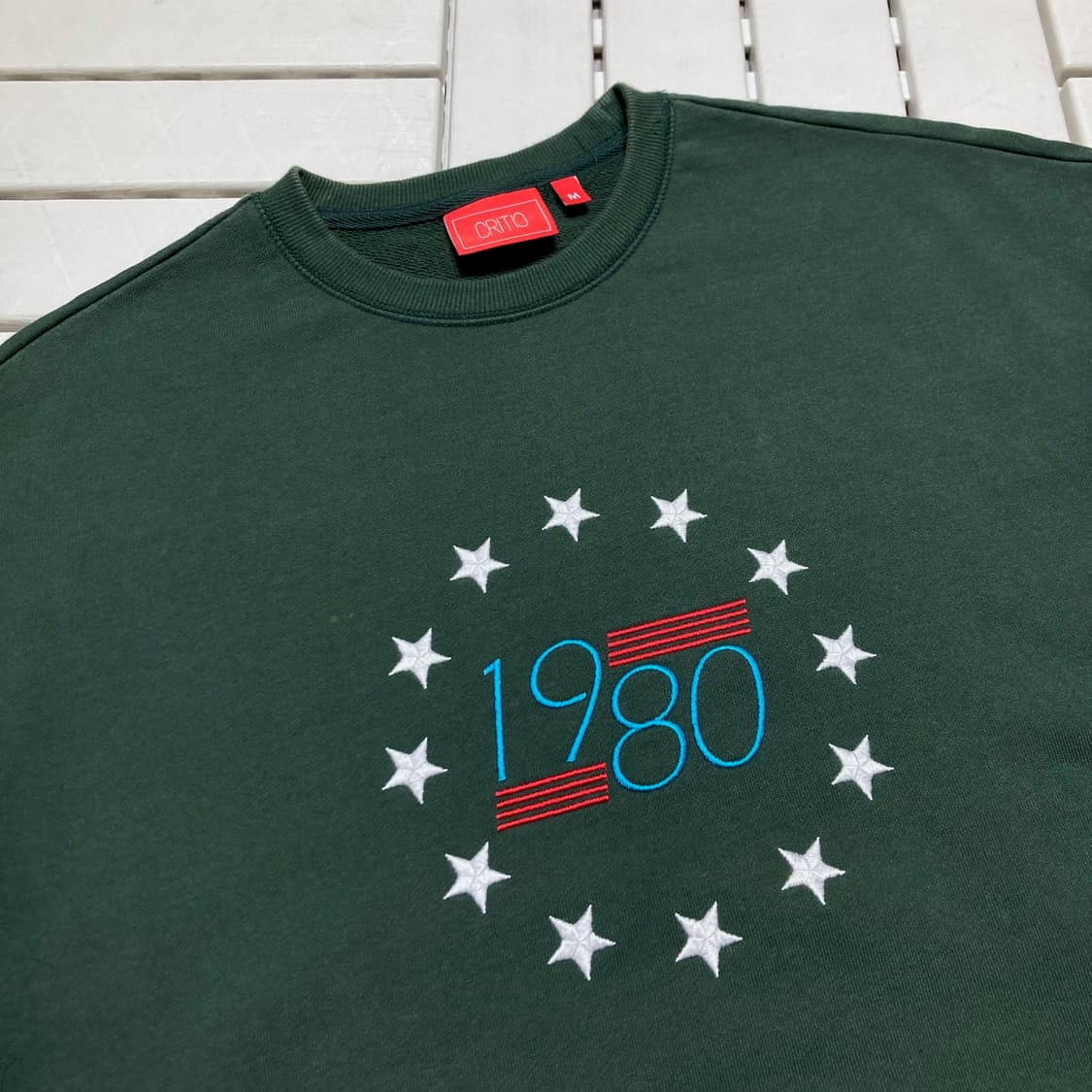 M]크리틱 자수 맨투맨 0289 상품이미지2