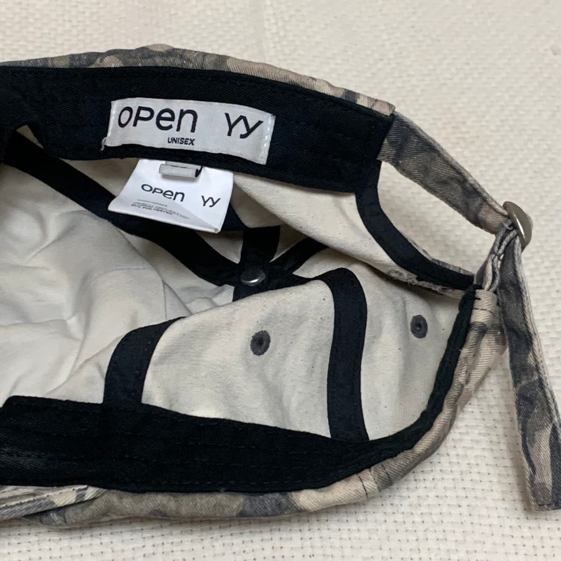 오픈와이와이 카모 캡 팝니다 상품이미지3