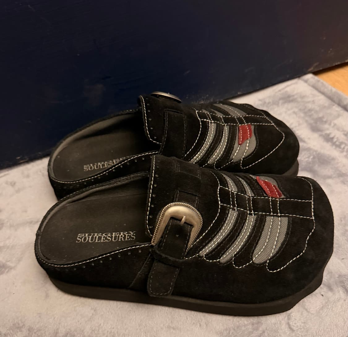 써저리 쏘유레슈어 뮬 블랙 280 사이즈 상품이미지4